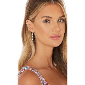 Lili Claspe Cici Duster Earrings in Gold New Womens Dangle Drop Crystal Jewelry